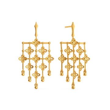 Wear Like Lace Gold Earrings