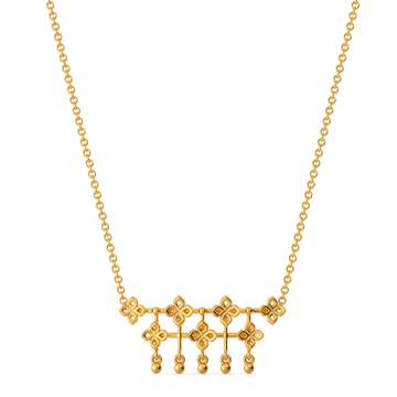 Flash of Lace Gold Necklaces