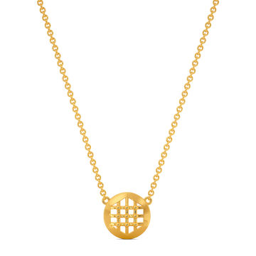 Plaid Perfect Gold Necklaces