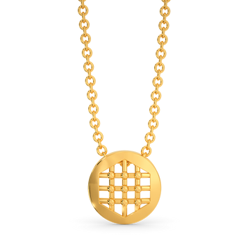 Plaid Perfect Gold Pendants