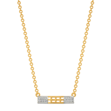 Classic Plaid Diamond Necklaces