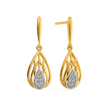 Wrapped in Plaid  Diamond Earrings