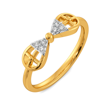 Wrapped in Plaid Diamond Rings