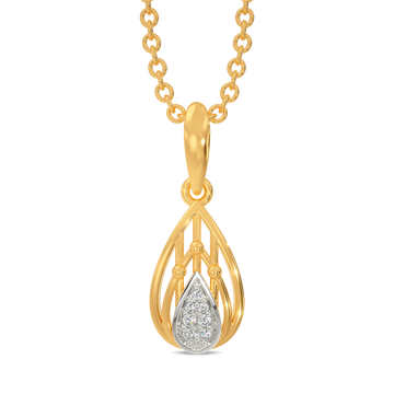 Wrapped in Plaid  Diamond Pendants