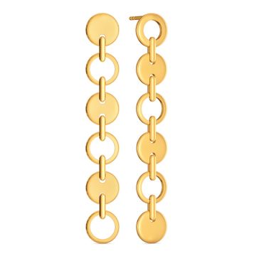 Swaying Suave Gold Earrings