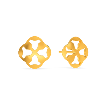 Your Cut Out Story Gold Earrings