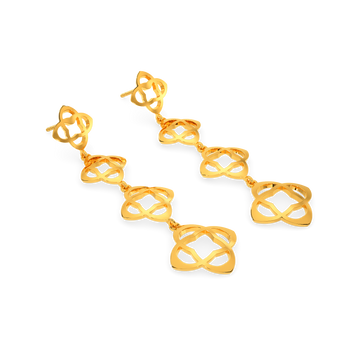 Take On The Cut Out Gold Earrings