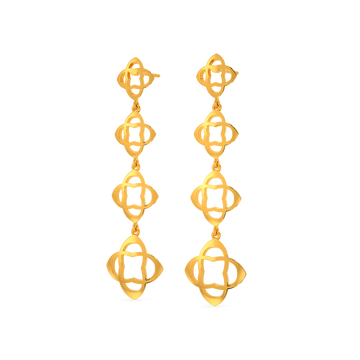 Take On The Cut Out Gold Earrings