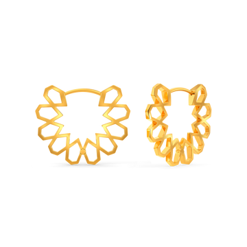 Cuts N More Gold Earrings