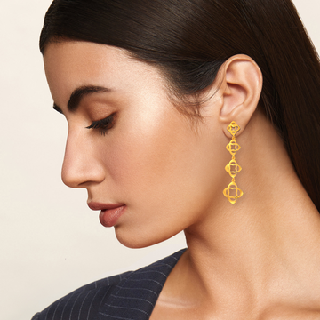 Take On The Cut Out Gold Earrings