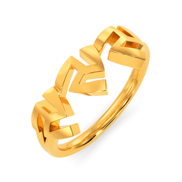 Pretty Cuts Gold Rings