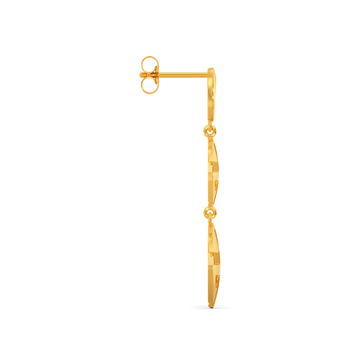 Inside Out Gold Earrings