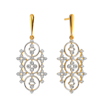 Summer Boudoir Lace Diamond Earrings