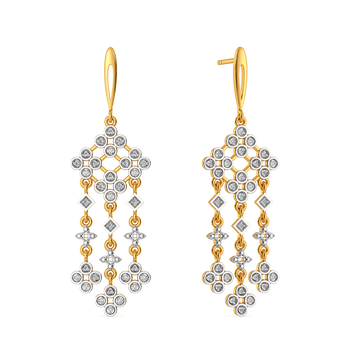 Summer Boudoir Lace Diamond Earrings