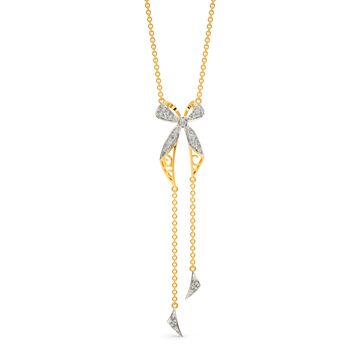 Bow Love Diamond Necklaces