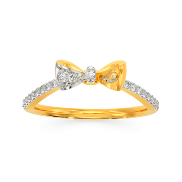 Sneak A Bow Diamond Rings