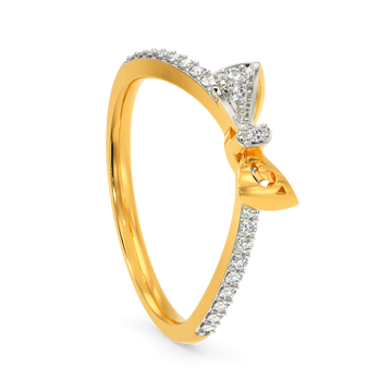 Sneak A Bow Diamond Rings