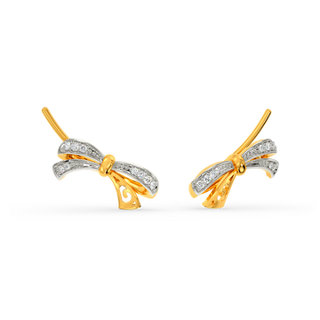 Bow Rock Diamond Earrings