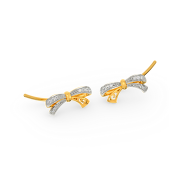 Bow Rock Diamond Earrings