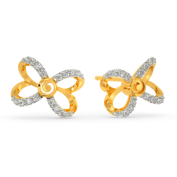 The Bow Show Diamond Earrings