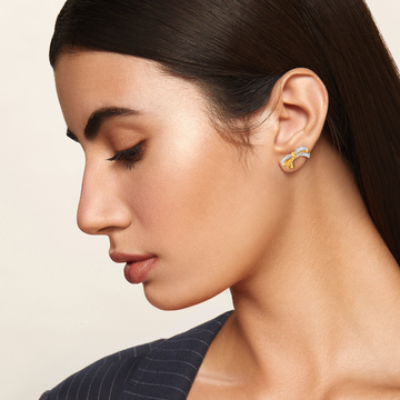Bow Rock Diamond Earrings