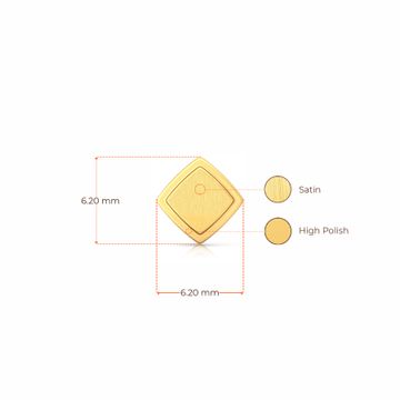 Evergreen sheen Gold Earrings