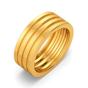 Fold Flow Gold Rings