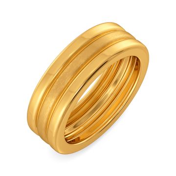 Layer Leisure Gold Rings