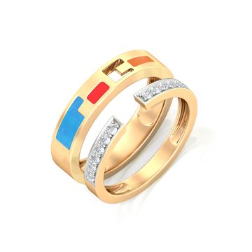 Pixel maze Diamond Rings