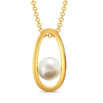 Pearl Swirl Gemstone Pendants