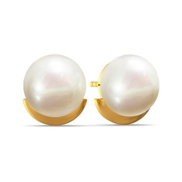 Pearl Swirl Gemstone Earrings