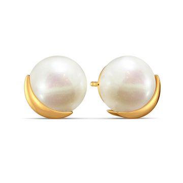 Curl A Pearl Gemstone Earrings