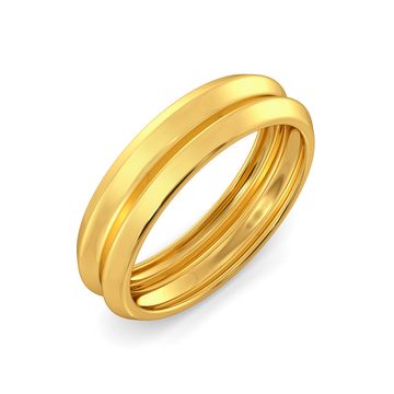 D-tucks Gold Rings