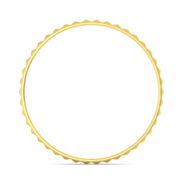 The Leaf Crease Gold Bangles