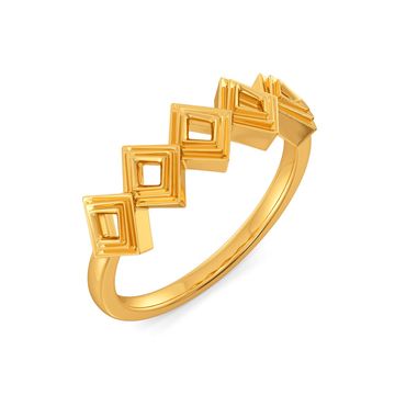 Rhombus Rucks Gold Rings