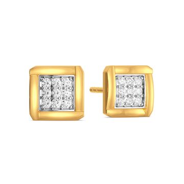 Square Up Diamond Earrings