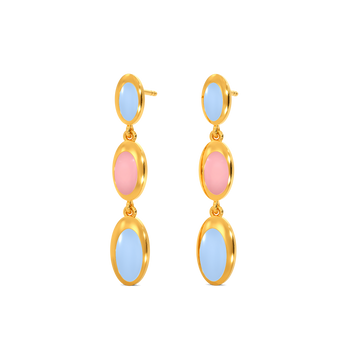 Dreamy Palette Gold Earrings
