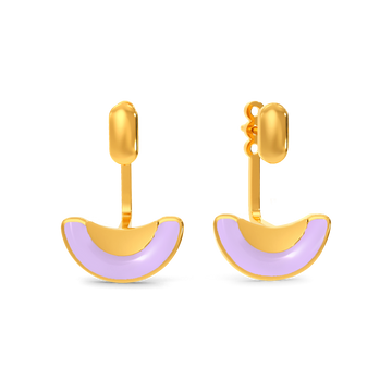 Cream of Colour Gold Earrings