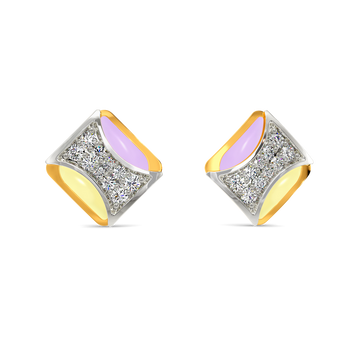 Scoop of Pastel Diamond Earrings