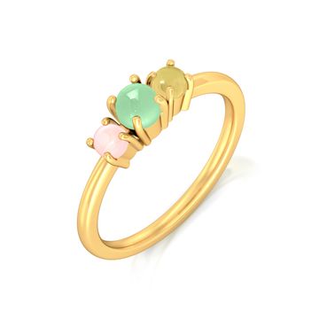 Cassatta Cream Gemstone Rings