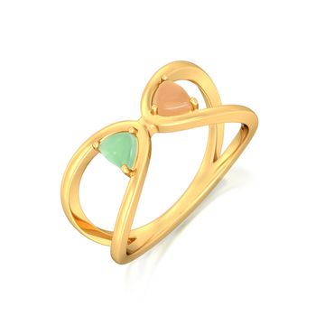 Confetti Cones Gemstone Rings