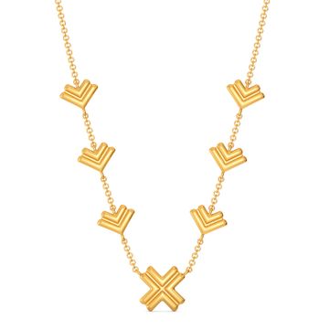 Power Puff Gold Necklaces
