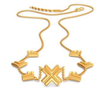 Power Puff Gold Necklaces