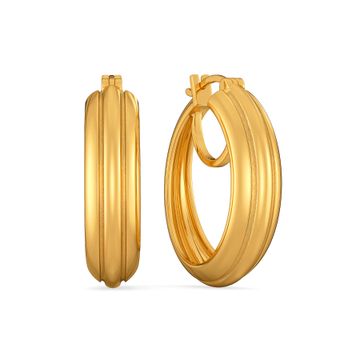 Puff Parade Gold Earrings