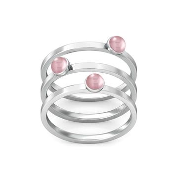 Dots & Dashes Gemstone Rings