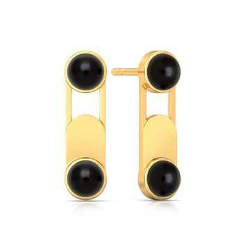 Paperclip Gemstone Earrings