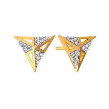 The Power Angle Diamond Earrings