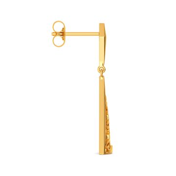 Tweed Twills Gold Earrings