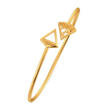 Tweed Twills Gold Bangles