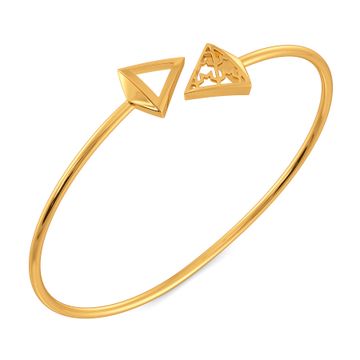 Tweed Twills Gold Bangles